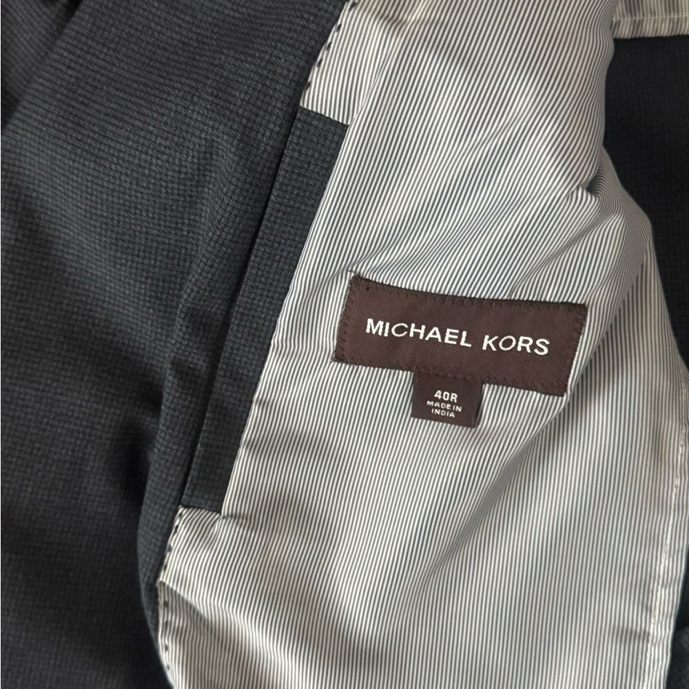 Michael Kors Navy Blazer Mens 40R Sport Coat Business Casual Jacket - Picture 6 of 8